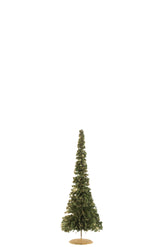 Boom Deco Glitter Plast Groen/Goud S